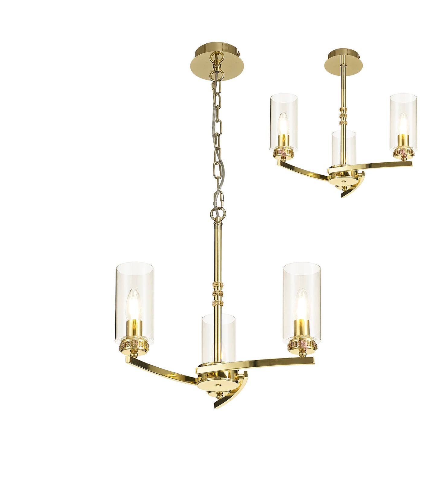 Inspired Lighting Darla Pendant/Semi Flush - SH7320