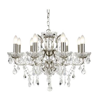 Searchlight 8738-8SS Paris 8 light chandelier